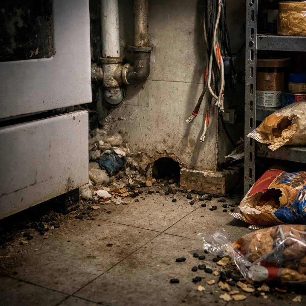 Clear signs of rodent activity that require professional pest control rodents services