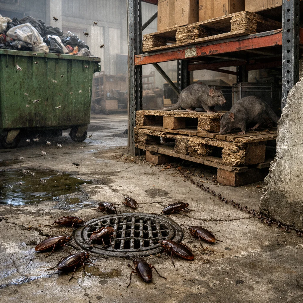 Common pest problems in Mussafah affecting industrial commercial and residential properties