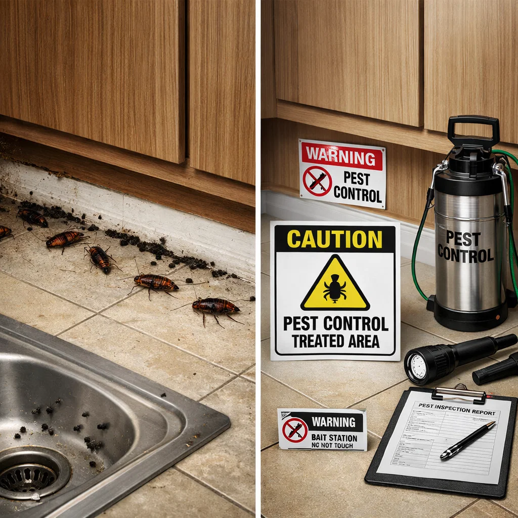 Comparing real-world pest control results and service quality between providers