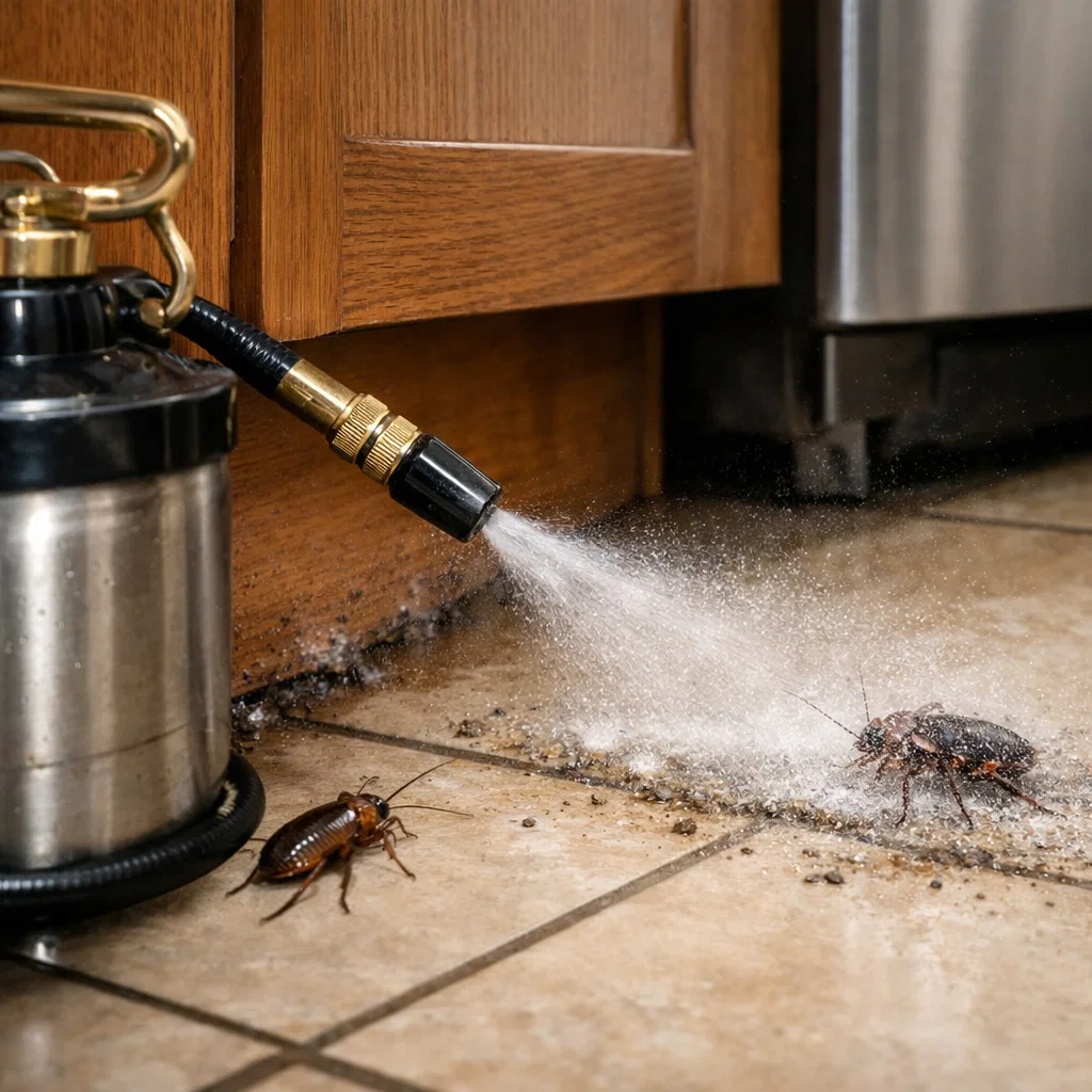 Precise application of pest control liquid to manage pest infestations effectively and safely