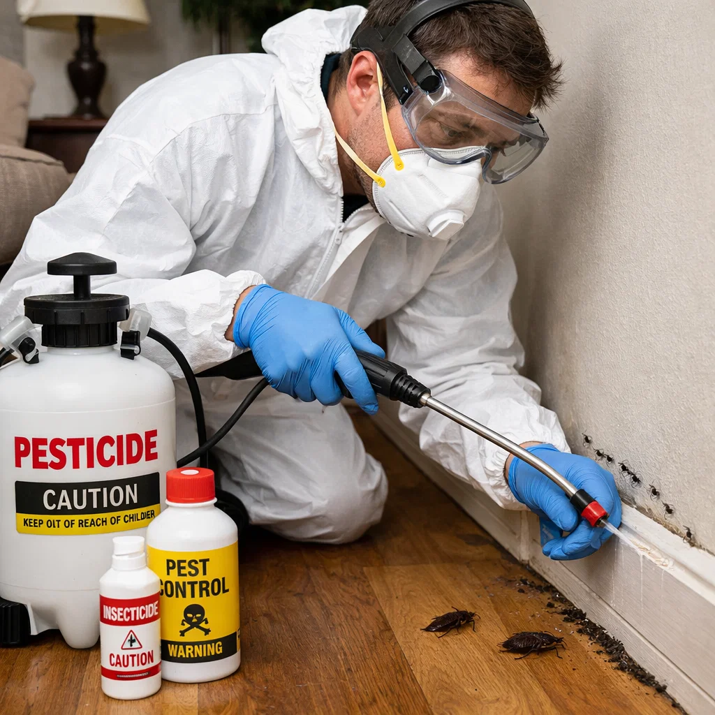 Proper use of chemicals for pest control ensures safe and effective treatment while preventing future infestations