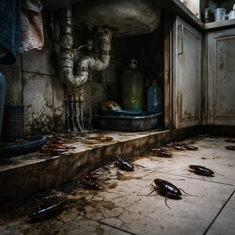 Realistic indoor pest infestation that often triggers people to compare pest control companies