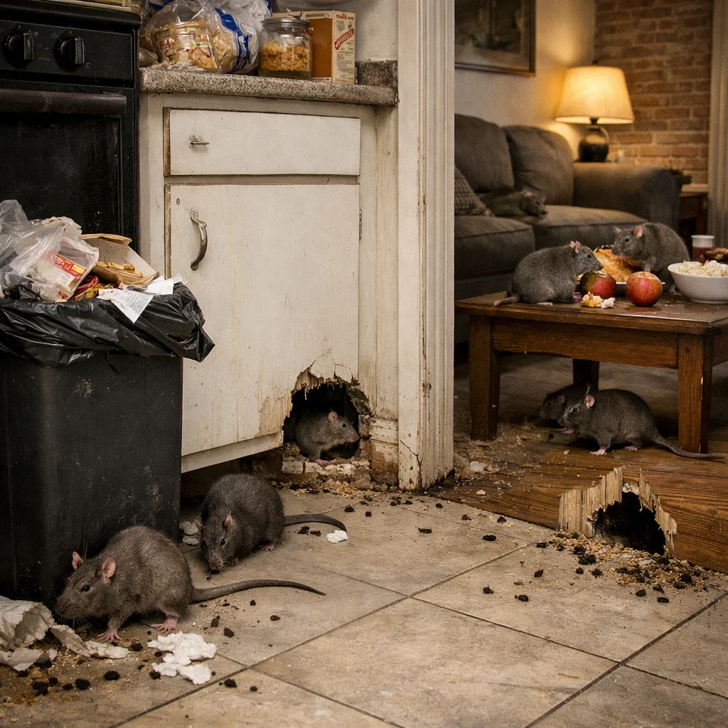 Signs of a rat infestation that require immediate pest control intervention
