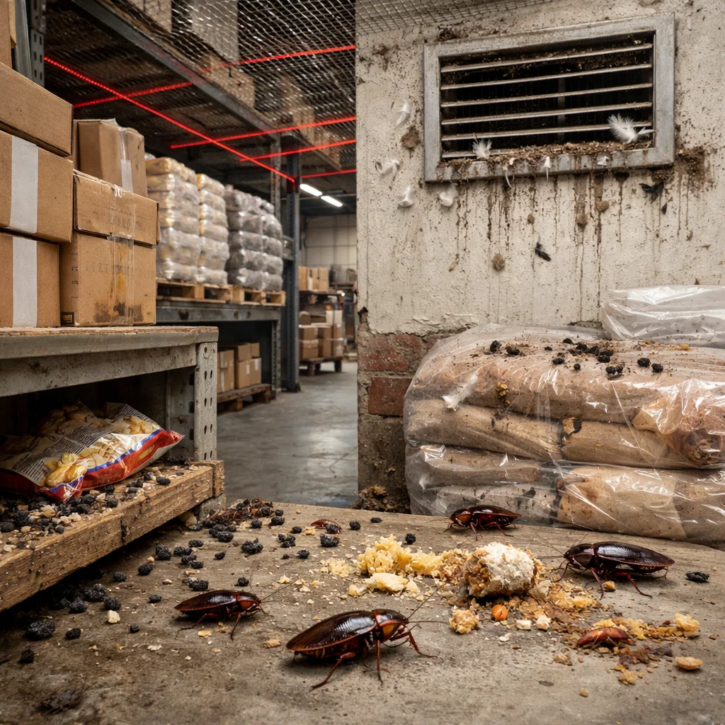 Common warehouse pest management solutions with a focus on physical barriers, pest entry prevention, and eco-friendly methods