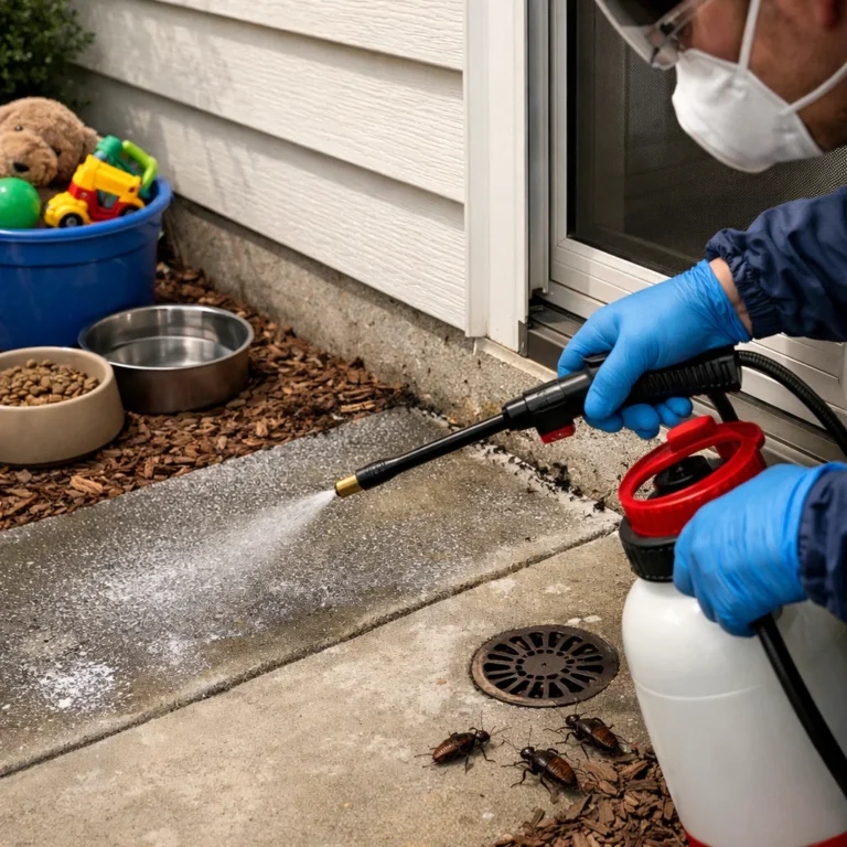 Correct use of pest prevention spray to protect homes while maintaining family and pet safety