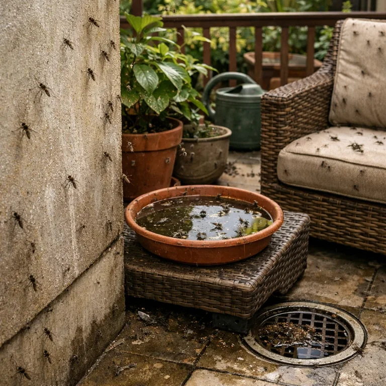 How professional pest control reduces mosquito populations by targeting resting areas and breeding sources