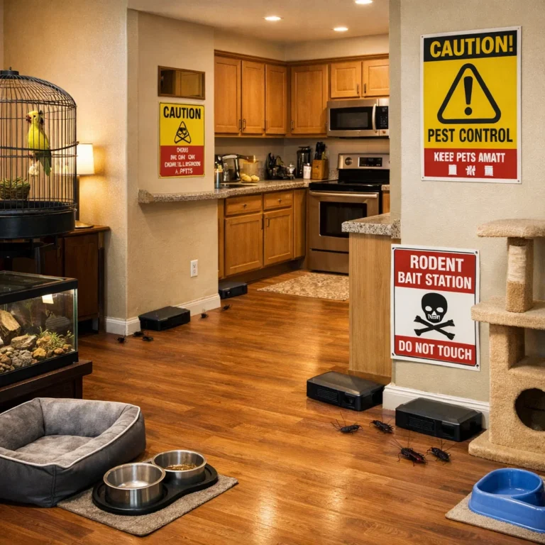 Managing pest control while keeping pets safe inside the home