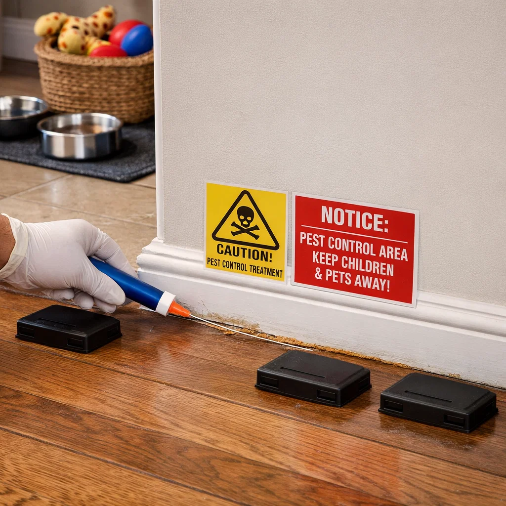 Safe pest control practices designed to protect children pets and living spaces